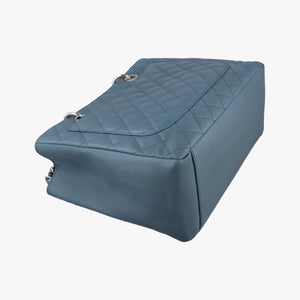 Pre-owned Chanel Matelasse Cocomark GST Blue caviar skin A50995 shoulderbag | stylenewstar