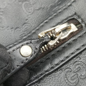 Pre-owned Gucci GG Imprime Messenger Black Leather 201448 shoulderbag | stylenewstar