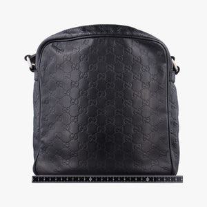 Pre-owned Gucci GG Imprime Messenger Black Leather 201448 shoulderbag | stylenewstar