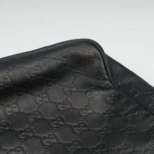 Pre-owned Gucci GG Imprime Messenger Black Leather 201448 shoulderbag | stylenewstar