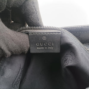 Vintage Gucci GG Imprime Messenger Black PVC coated canvas x Leather 295257 shoulderbag | stylenewstar