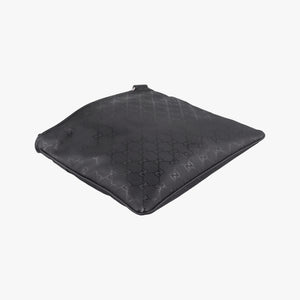 Vintage Gucci GG Imprime Messenger Black PVC coated canvas x Leather 295257 shoulderbag | stylenewstar