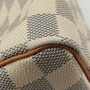 Vintage Louis Vuitton Speedy 25 AZUR Damier Canvas N41534 handbag | stylenewstar