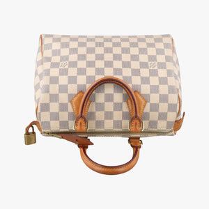 Vintage Louis Vuitton Speedy 25 AZUR Damier Canvas N41534 handbag | stylenewstar