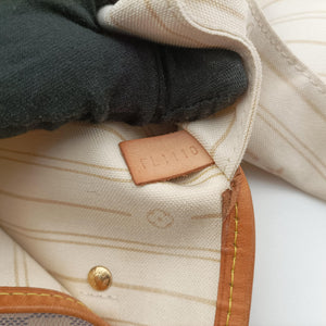 Pre-owned Louis Vuitton NEVERFULL GM Azur Damier Canvas N51108 handbag | stylenewstar