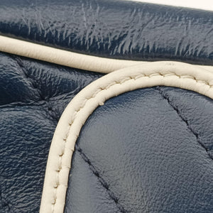 Pre-owned Gucci GG Marmont Blue Leather 443497 shoulderbag | stylenewstar