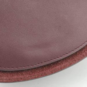Pre-owned Chloe Tess Burgundy Leather × Suede shoulderbag | stylenewstar
