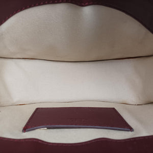 Pre-owned Chloe Tess Burgundy Leather × Suede shoulderbag | stylenewstar