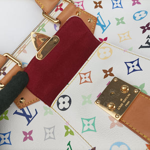 Secondhand Louis Vuitton Alma GM white Monogram Multicolor M40441 handbag | stylenewstar