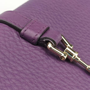 Pre-owned Gucci Broadway Purple Leather 283061 shoulderbag | stylenewstar