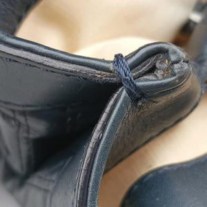 Vintage VERSACE Medusa quilted Navy Leather handbag | stylenewstar