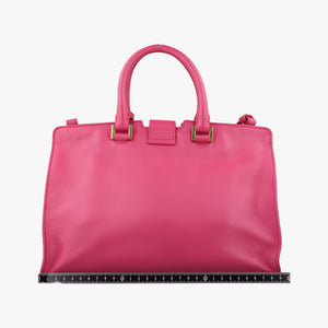 Pre-owned Yves Saint Laurent Y Ligne Petit Cabas Rose Leather 311210 shoulderbag | stylenewstar