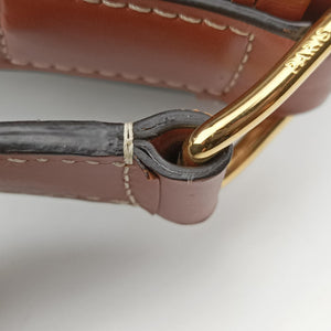 Pre-owned Celine Small Bucket Brown PVC coated canvas×Leather shoulderbag | stylenewstar