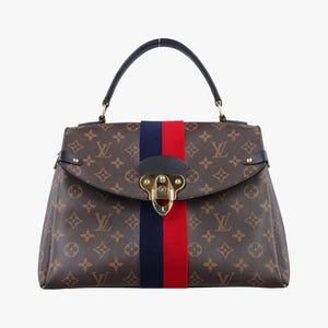 Pre-owned Louis Vuitton GEORGES MM MARINE CERISE Monogram Canvas M43778 handbag | stylenewstar