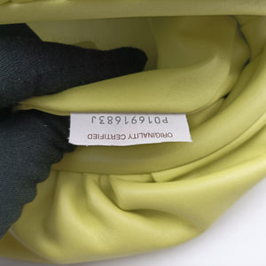 Pre-owned Bottega Veneta The Chain Pouch Yellow lambskin bum bag/waist bag | stylenewstar