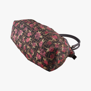 Pre-owned Fendi Zucca Print Brown×Multicolour canvas 8BH186 handbag | stylenewstar