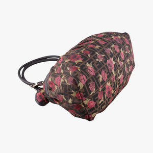 Pre-owned Fendi Zucca Print Brown×Multicolour canvas 8BH186 handbag | stylenewstar