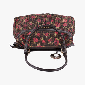 Pre-owned Fendi Zucca Print Brown×Multicolour canvas 8BH186 handbag | stylenewstar