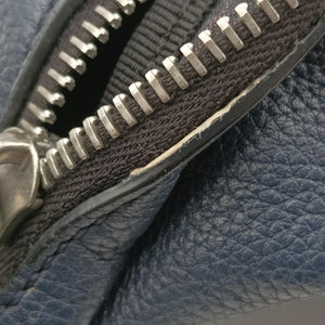 Vintage Fendi Pecan AMOR Logo Navy Leather 7VA446 bum bag/waist bag | stylenewstar