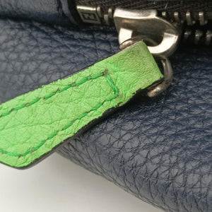 Vintage Fendi Pecan AMOR Logo Navy Leather 7VA446 bum bag/waist bag | stylenewstar