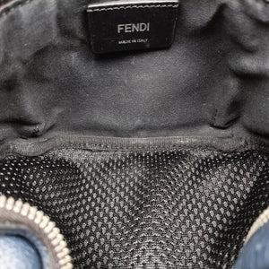 Vintage Fendi Pecan AMOR Logo Navy Leather 7VA446 bum bag/waist bag | stylenewstar