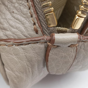 Pre-owned Prada VITELLO PHENIX camera bag Beige Leather 1N1674 shoulderbag | stylenewstar