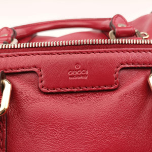 Pre-owned Gucci Sherry Line Red Leather 269876 handbag | stylenewstar