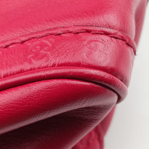Pre-owned Gucci Sherry Line Red Leather 269876 handbag | stylenewstar
