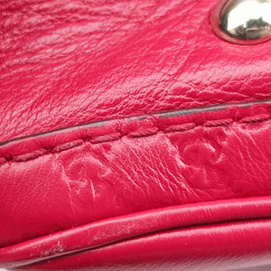 Pre-owned Gucci Sherry Line Red Leather 269876 handbag | stylenewstar