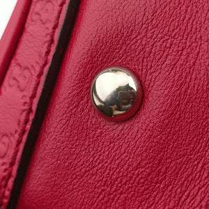 Pre-owned Gucci Sherry Line Red Leather 269876 handbag | stylenewstar
