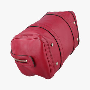 Pre-owned Gucci Sherry Line Red Leather 269876 handbag | stylenewstar