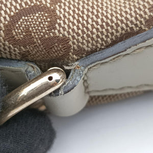 Pre-owned Gucci Sukey White×Beige canvas×leather 285730 shoulderbag | stylenewstar