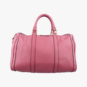 Pre-owned Gucci Sherry Line Pink Leather 247205 handbag | stylenewstar