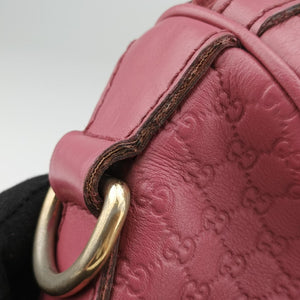 Pre-owned Gucci Sherry Line Pink Leather 247205 handbag | stylenewstar