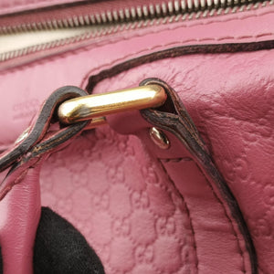 Pre-owned Gucci Sherry Line Pink Leather 247205 handbag | stylenewstar