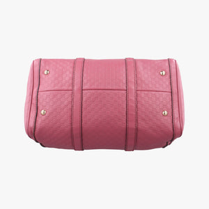 Pre-owned Gucci Sherry Line Pink Leather 247205 handbag | stylenewstar