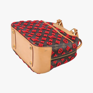 Pre-owned Louis Vuitton Deauville Cube Rosso Monogram Tuftage M40922 clutchbag | stylenewstar