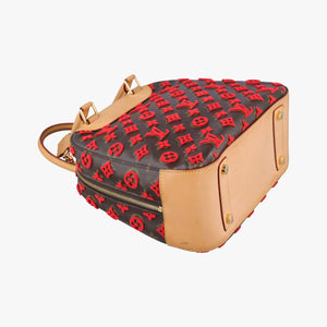 Pre-owned Louis Vuitton Deauville Cube Rosso Monogram Tuftage M40922 clutchbag | stylenewstar