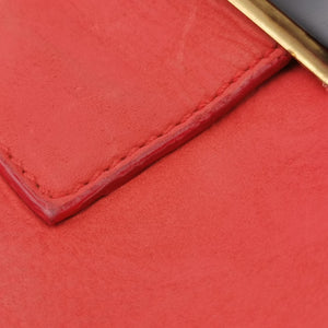 Pre-owned Fendi Big Mamma Forever Flap Orange Leather 8BR638 shoulderbag | stylenewstar