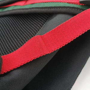 Pre-owned Gucci Embroidered Tiger Web Sherry Line Black×Multicolour canvas 429037 backpack/rucksack | stylenewstar