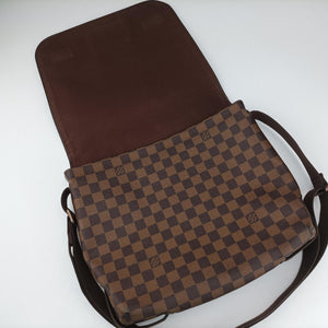Pre-owned Louis Vuitton BROOKLYN MM EBENE Damier Canvas N51211 shoulderbag | stylenewstar