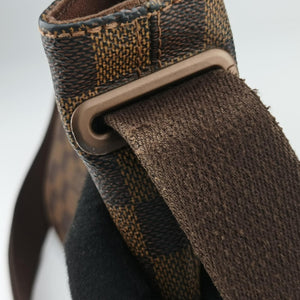 Pre-owned Louis Vuitton BROOKLYN MM EBENE Damier Canvas N51211 shoulderbag | stylenewstar