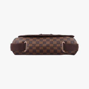 Pre-owned Louis Vuitton BROOKLYN MM EBENE Damier Canvas N51211 shoulderbag | stylenewstar