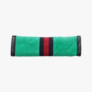 Pre-owned Gucci Ophidia Green×black×red Suede×leather 503877 shoulderbag | stylenewstar