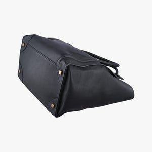 Pre-owned Celine Luggage Mini Shopper Black Leather handbag | stylenewstar