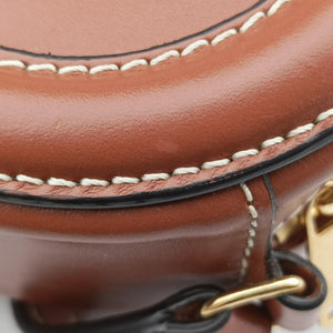 Pre-owned Celine Oval Purse Cuir Triomphe Brown Leather shoulderbag | stylenewstar