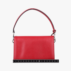 Pre-owned Prada Sound Lock Red SAFFIANO Leather BN0924 shoulderbag | stylenewstar