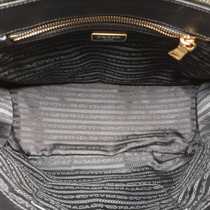 Pre-owned Prada Galleria Black SAFFIANO Leather BN2274 shoulderbag | stylenewstar