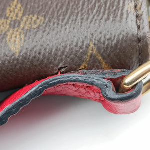 Pre-owned Louis Vuitton ESTRELA brown×COQUELICOT Monogram Canvas×calf leather M51193 handbag | stylenewstar