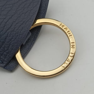 Pre-owned Ferragamo hug Navy leather shoulderbag | stylenewstar